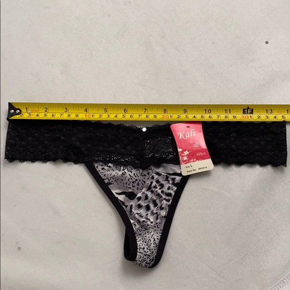 Kali and Wins animal print nylon thong panties - Picture 7 of 9